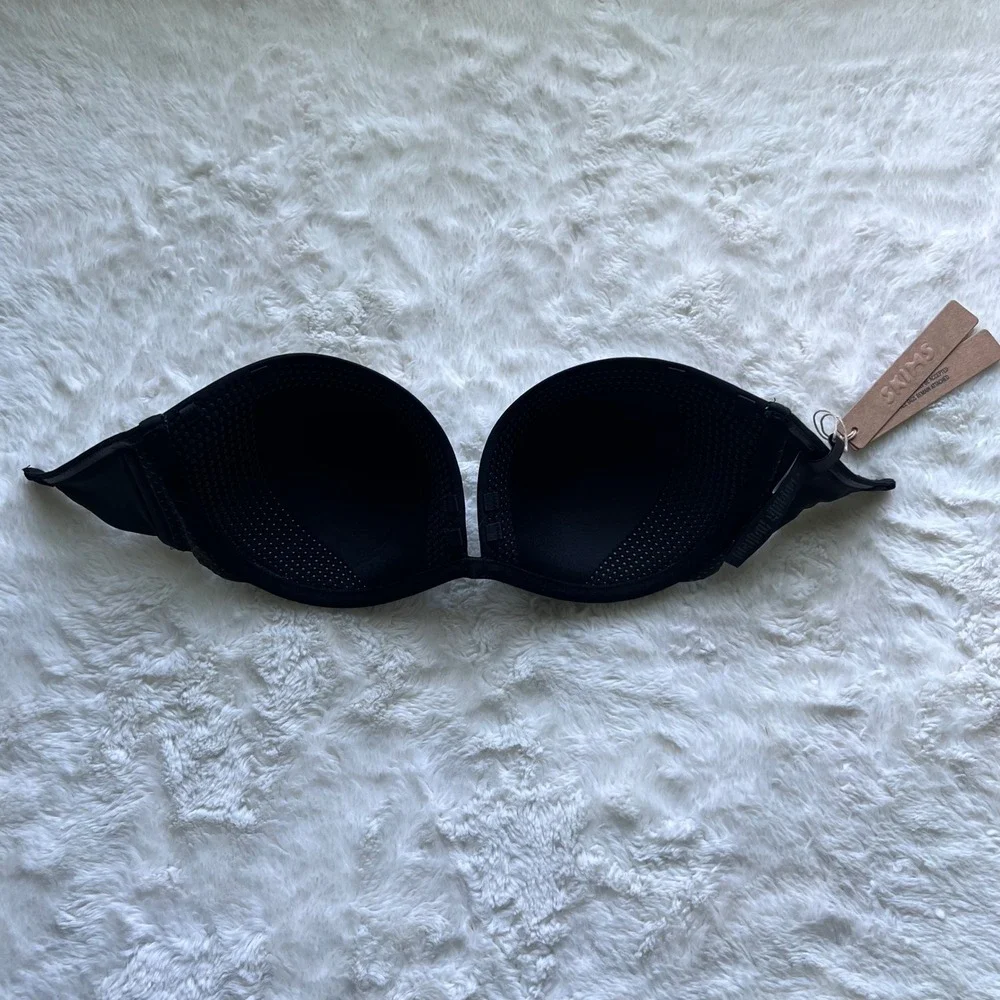 Skims Multi-Way‎ Underwire Bra Onyx Black Size 32D ST-STP-5942W New No Straps